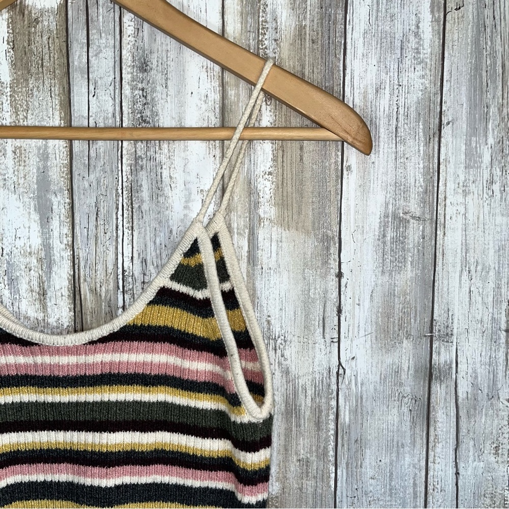 American Eagle Knit Stripe Sweater Vest Tank - Picture 4 of 6